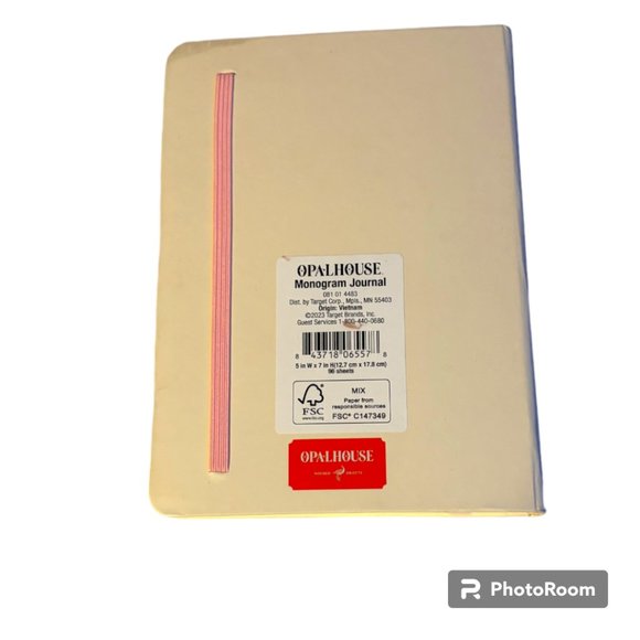 Opal House x Target Monogram Letter C Gold Foil Leaf 5x7 College Rule Journal - Picture 7 of 7